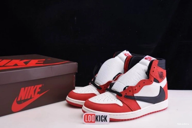 Cheap TBK - JORDAN TRAVIS SCOTT RETRO 100(RED) X AIR HIGH 1 CD4487 OG 0704